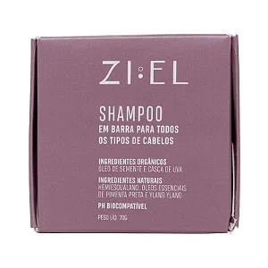 Shampoo para todos os tipos de cabelos Linha Uva - Ziel 65g