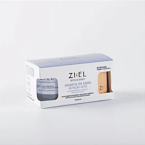 Kit shampoo para cabelos nutrição extra + case de bambu - Ziel 65g