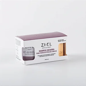 Kit shampoo para todos os tipos de cabelos + case de bambu - Ziel 65g