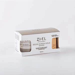 Kit máscara capilar com case de bambu - Ziel 45g