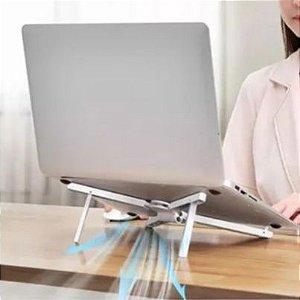 Suporte Para Notebook Multi-Posições Laptop Tablet Celular Ipad Fino Ajustável Ergonômico Regulável Base Dobrável