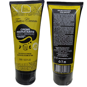 Creme Hidratante Para Tatuagem 200g skincare Tattoo Cream Rápida Absorção Com óleos Vegetais Anvisa