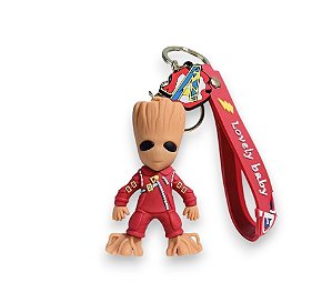 Chaveiro Boneco Groot (Vermelho): Marvel