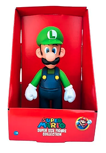 Boneco Luigi Grande Coleção Super Mario Bros