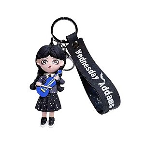 Chaveiro Boneco Wandinha (Violino): Família Addams