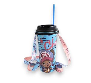 Copo com Canudo e Cordão Chopper: One Piece 1litro