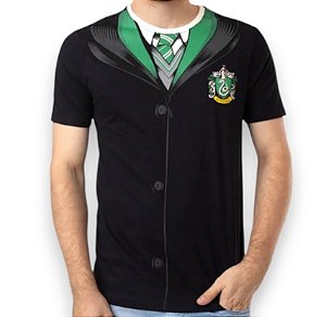 Camiseta Harry Potter Capa Sonserina