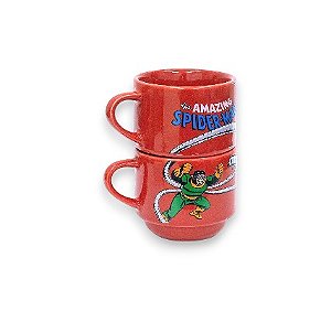 Kit 2 Canecas Marvel Spider-Man vs Doc Ock - 300ml
