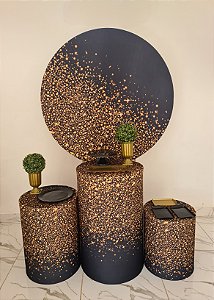 PRETO COM GLITTER- PACOTE 2
