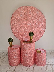 ROSA COM GLITTER - PACOTE 2