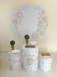 BRANCO COM DOURADO - PACOTE 2