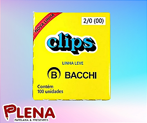 Clips Galvanizado 2/0 c/ 100 un. - Bacchi