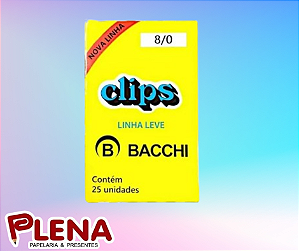 Clips 8/0 Galvanizado Leve 25 Un - Bacchi