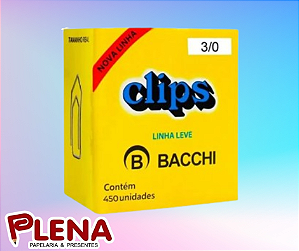 Clips 3/0 Galvanizado Leve 450 Un - Bacchi