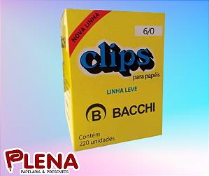 Clips 6/0 Galvanizado Leve Com 220 Un - Bacchi