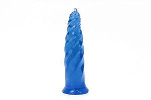 Plug Anal Twister  Plus Mega  18 x 5 cm Azul