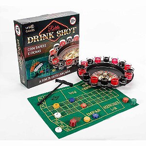 Drink Shot Roleta Com Tapete E Fichas Unika Games