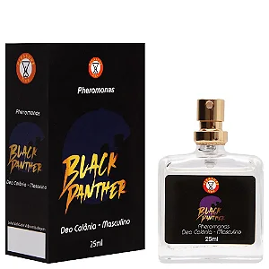 Black Panther Pheromonas Deo Colônia 25Ml Pleasure Line