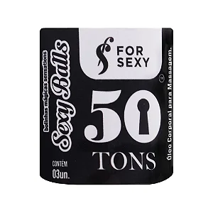 50 Tons Sexy Balls Bolinha Anal 03 Unidades