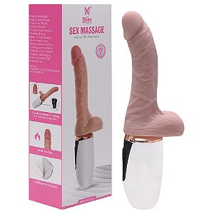 Pênis Realístico 7 Vibrações E Auto Aquecimento Sex Massage
