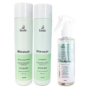 Kit Home Care de Hidratação com Spray Liso Máximo Leel's