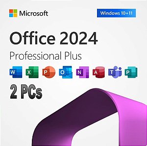 Licença Office 2024 Pro Plus  para 2 Pcs Windows