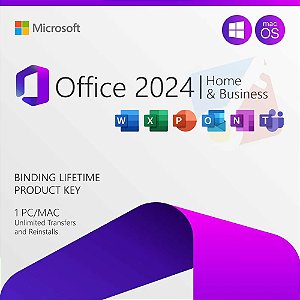 Office 2024 Home and Business – Licença vitalícia para Windows e Mac Os