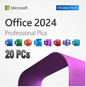 Licença Office 2024 Professional Plus 20 PCs Windows
