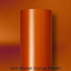 Adesivo Satin Metallic Rocket Orange 1,38m Alltak (Metalico)