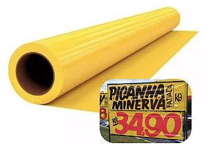 Polietileno Amarelo 1 Metro 0,20mm para Faixas  e Cartazes