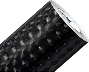 Adesivo Gold 3D Opaco Preto 1,40m