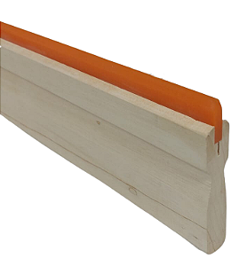 Rodo com Tira de Poliuretano Laranja Chanfrado para Serigrafia 60SH