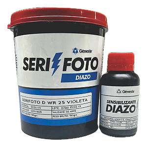 Emulsão Serifoto D Wr 25 Violeta + Diazo Genesis 900ml