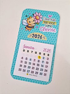 Calendário - cliente abelhinha - 10 unidades