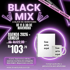 DUPLICADO - BLACKMIX - CADERNO A5 + Agenda 2026