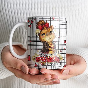 Caneca Capivara Sincera - Não preciso da aprovação de ninguém