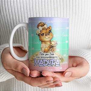 Caneca capivara - Não sou fria, sou emocionalmente madura
