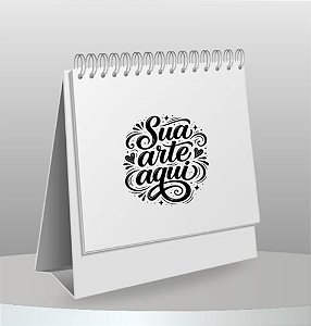 Mini calendário de mesa personalizado