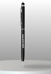 Caneta Esferográfica em Alumínio com Ponteira Touch - kit 20 unidades