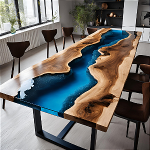 River Table Azure Dreams - 2,40m x 0,90m