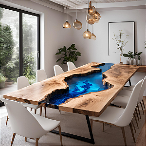 River Table Cielo Azzurro - 2,50m x 1,00m
