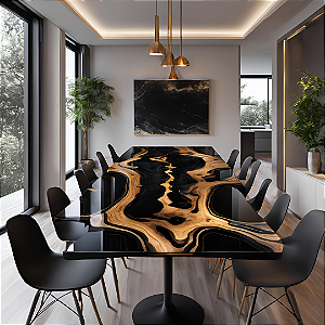 River Table  Luz de Onyx – 3,00m x 1,00m