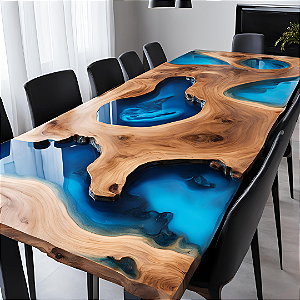 River Table Celestial Blue –  2,40m x 1,00m
