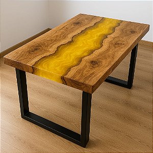 River Table  Amarelo Dourado 1,30m x 0,70m
