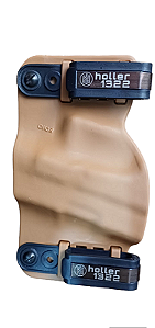 COLDRE VELADO BEGE - HOLLER 1322 - ECHO - 1911/BERETTA 92/GLOCK/CZ FULL