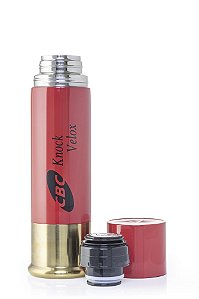 GARRAFA TÉRMICA CBC KNOCK VELOX  VERMELHA/PRETA
