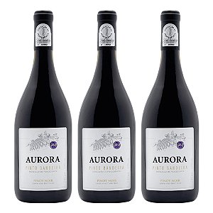 Vinho Tinto Aurora Pinto Bandeira Pinot Noir 750ml Caixa com 06 Unidades