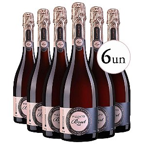 Espumante Pizzato Brut Tradicional Rosé (Cx com 06 unid)