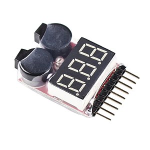 Módulo Alarme de Bateria Li-po Duplo com Buzzer Teste 1s á 8s