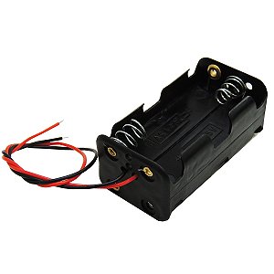 10x Suporte Porta 4 Pilhas AA com Rabicho 4 Slots